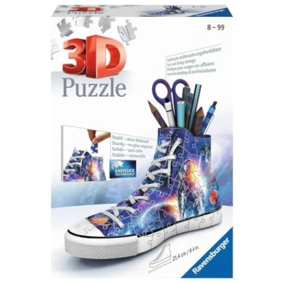 Immagine di Ravensburger 3D Puzzle 11251 Sneaker Astronauten im Weltall Praktischer Stiftehalter 108 Teile Schreibtisch Organizer für Kinder ab 8 Jahren: Erlebe Puzzeln in der 3. Dimension