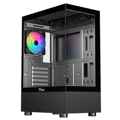 Immagine di Itek Case SHOWBUI 33B Gaming Tower ATX 12cm ARGB fan USB3 Side &amp; Front Panel Temp Glass