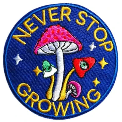 Immagine di BPA Toppe Termoadesivi Ricamate per Ferro da Stiro o Cucire Never stop growing
