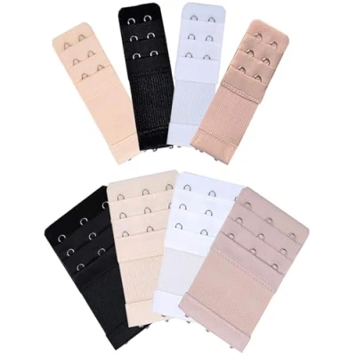 Immagine di Frogetu 8 Pezzi Prolunga Reggiseno,Cinghia di Estensione Reggiseno 3 File 2 Ganci Ganci,Reggiseno per da Donna,Estensioni Reggiseno,Confortevole ed Elastico
