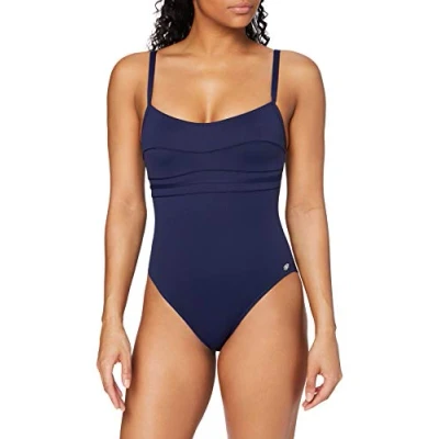 Immagine di Haute pression A1001 Maillot de bain une pièce Uni Femme Bleu,FR: 42 (Taille faricant: 42)