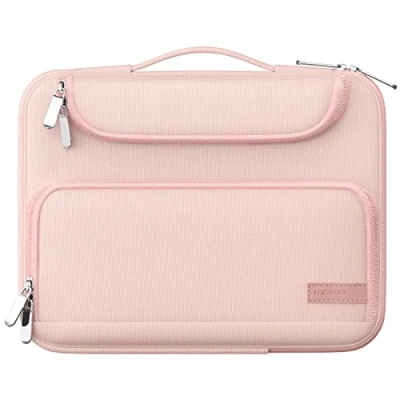 Immagine di MoKo 9 11&quot; Custodia Protettiva per Tablet con Manico, Compatibile iPad 10a/Air 5 10.9, PRO 11 M2, 9/8/7a Gen 10.2, Galaxy Tab S9/S8 2023, Borsa Tasche Multiple, Rosa