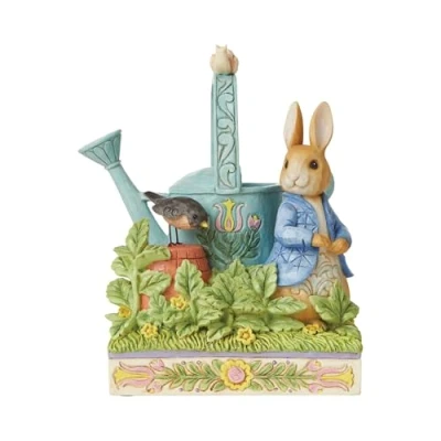 Immagine di Beatrix Potter By Jim Shore Peter Rabbit Statuetta da giardino