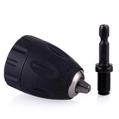 Immagine di FANMURAN Mandrino Autoserrante 0.8 10mm Punte Trapano per Avvitatore Drill Chuck a Chiusura Rapida con Codolo Esagonale