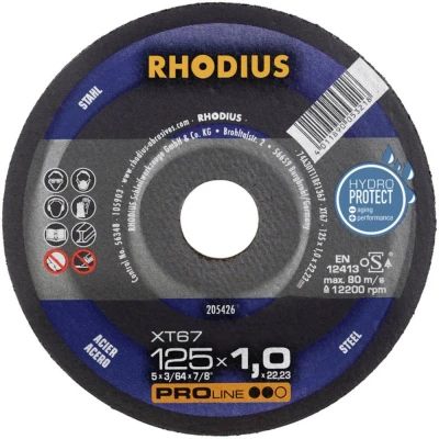 Immagine di Rhodius XT67 205711 Disco di taglio dritto 230 mm 1 pz. Acciaio
