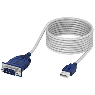Immagine di Sabrent Cavo da USB a Seriale [9 Pin] DB 9 RS 232, Convertitore Chipset Prolifico con Dadi Esagonali, [Windows 11/10/8.1 8/7/VISTA/XP, Mac OS X 10.6 e Versioni Successive] 3 m (CB 9PTF)