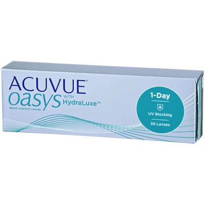 Immagine di Acuvue Oasys Hydraluxe Contact Lenses 1 Day Replacement 4.00 BC/8.5 30 Unità