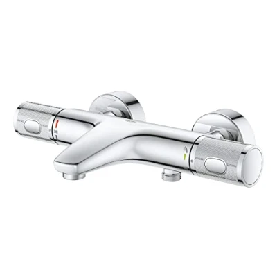Immagine di GROHE QUICKFIX, Precision Feel, Miscelatore termostatico per vasca doccia, limitatore di portata EcoButton blocco sicurezza 38, Cromo, 34788000