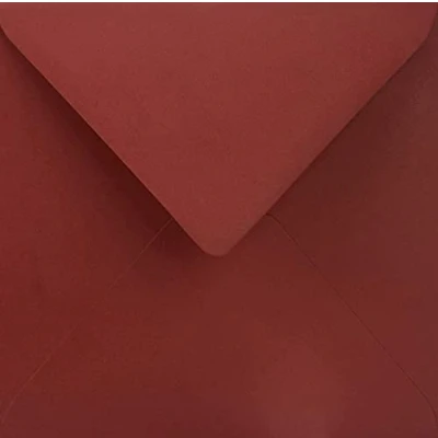 Immagine di Netuno 500 buste colorate quadrate rosso scuro 153 x mm 115g Sirio Color Cherry lettere eleganti lettera rosse per biglietti partecipazioni inviti Natale matrimonio red envelope