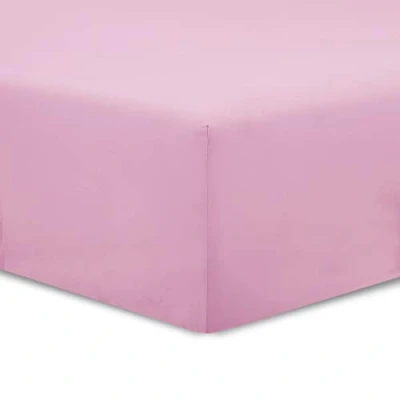 Immagine di Vision Set di 2 lenzuola 90 x 200 cm, colore: rosa, 100% cotone: 57 fili, 4 angoli elastici, angolo da 30 cm.