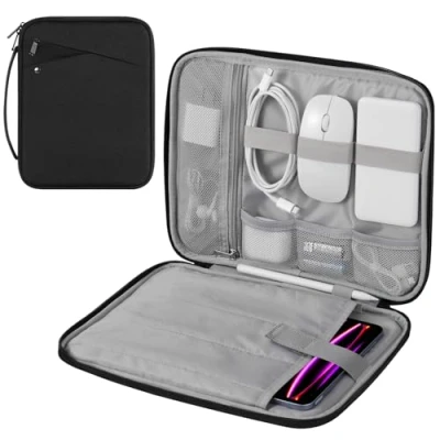 Immagine di MoKo Custodia Morbida per Tablet da 12.9 Pollice, Protettiva Compatibile con iPad PRO 2024/2022/2021/2020/2018, Air 2024, Resistente agli Spruzzi e Urti, Nero