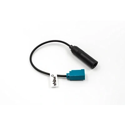 Immagine di vhbw Adattatore per autoradio compatibile con Audi dal 2002 antenne da Fakra (f) a DIN (m) 150 Ohm