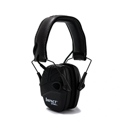Immagine di Honeywell Howard Leight di Impact Sport, paraorecchie con amplificazione acustica, da sparare, elettronico, nero, SNR 25 dB, jack ingresso audio, 1034490