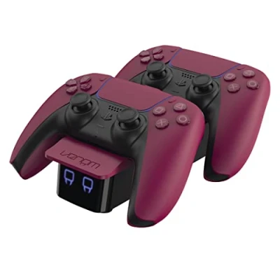 Immagine di Venom PS5 Controller Twin Docking Station Cosmic Red (PS5)