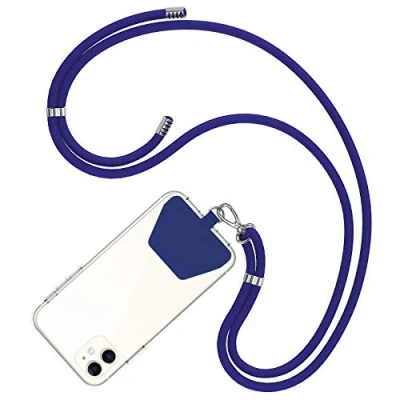 Immagine di COCASES Cordino per Telefono,Regolabile Tracolla Universale Catena Cellulare Compatibile con iPhone/Samsung/Huawei (Blu)