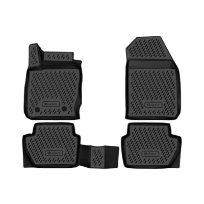 Immagine di Element Tappetini in Gomma Antiscivolo Premium 3D Personalizzati Ford Fiesta, 2011 2015, 2015 &gt;, 4 pez.
