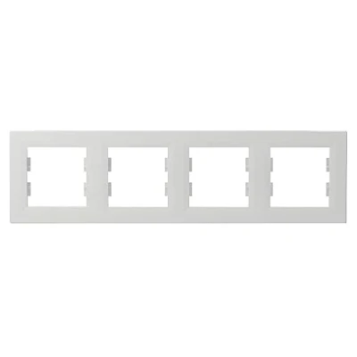 Immagine di Schneider Electric Asfora EPH5800421D Cornice orizzontale a 4 scomparti, colore: Bianco