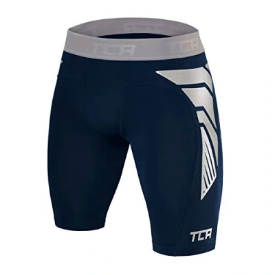 Immagine di TCA Shorts Carbonforce Termici a Compressione per Uomo Blu Scuro, XXL