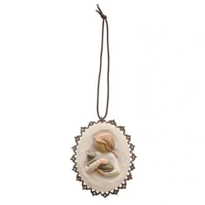 Immagine di Willow Tree Salice Ornamento Appeso, Grès porcellanato, Multicolore, 5,5 cm