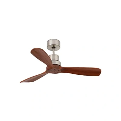 Immagine di Faro MINI LANTAU Ventilatore da soffitto in nichel opaco con motore a corrente continua 2700K