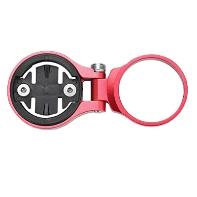 Immagine di Nikou supporto per computer da bici estensione del contachilometri in bicicletta lega di alluminio, (Colore : Red for Garmin)