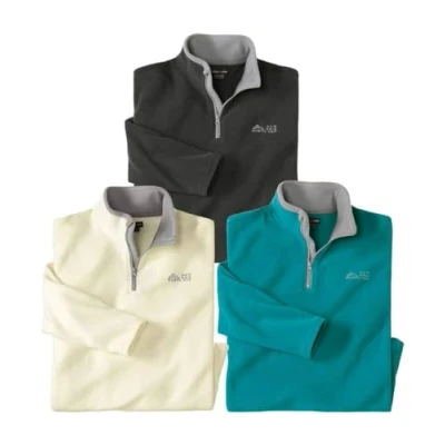 Immagine di ATLAS FOR MEN Set di 3 Maglioni in Micropile 5XL