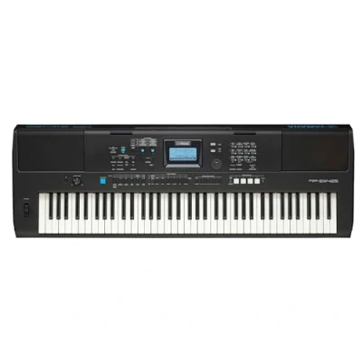 Immagine di Yamaha Digital Keyboard PSR EW425 Tastiera Digitale Versatile Design Portatile con 76 Tasti a Tocco Sensibile, 820 Voci e Pannello di Controllo LCD Nero