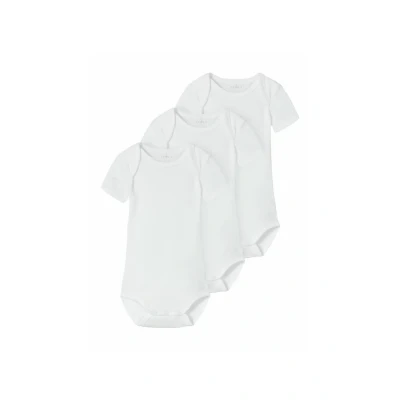 Immagine di NAME IT Nbnbody 3P SS Solid White 4 Noos, Bianco, Numeric_98 (Pacco da 3) Unisex Adulto