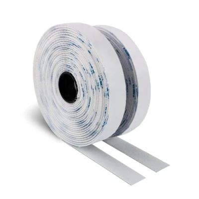 Immagine di 3M Feltro Adesivo Forte Hook and Loop Nastro Autoadesivo 19MM x 6M 9448A Retro Appiccicoso Fissaggio in Tessuto di Nylon Intrecciato Alta Resistenza Bianco (9448AH)