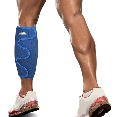 Immagine di supregear Vitello Supporto Brace, Regolabile Shin Splint Compressione Avvolgi Manicotto per Muscolo Gonfiore Dolore Rilievo Escursionismo Formazione Comodo Traspirante Sostegno