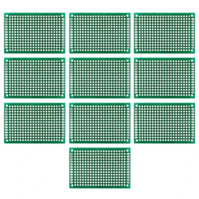 Immagine di 10 pezzi 4 x 6 cm a doppia faccia saldatura circuito universale stampato fai da te PCB prototipo di per e progetto elettronico