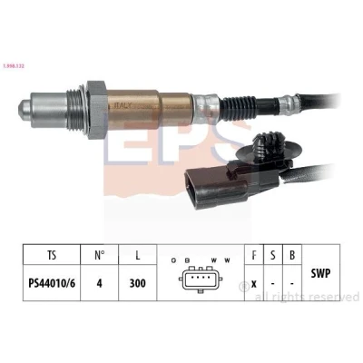 Immagine di FACET 10.8132 Sonda lambda con materiale di fissaggio Made in Italy OE Equivalent riscaldato, planare, Filettatura prelubrificata