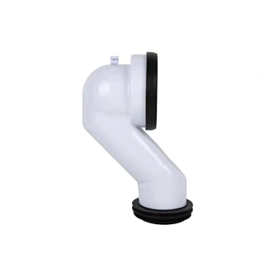 Immagine di Cofan Manicotto di collegamento Curva tecnica 45º per water Include una guarnizione a labbro Ø110 mm Realizzato in polipropilene