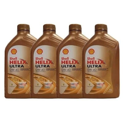 Immagine di 4 x 1 litri Shell 0W 40 Helix Ultra 0W40 olio motore