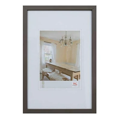 Immagine di walther design Cornice grigia 21 x 29,7 cm (DIN A4) portadocumenti Peppers in legno BP130D