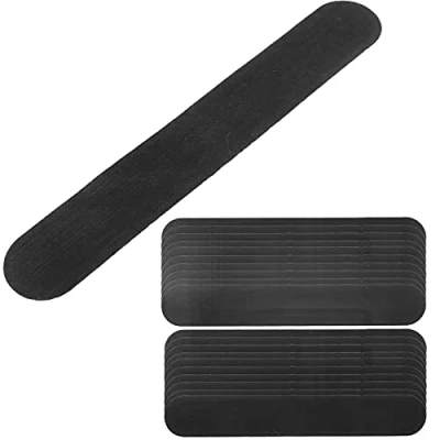 Immagine di 20 Pezzi Cuscinetti per il Sudore del Colletto Collare Cappello Monouso Macchie di la Fodera Collo Autoadesivi, della Protezione del(Nero)