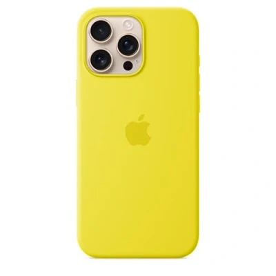 Immagine di Apple Silicone Back Cover Giallo MagSafe iPhone 16 Pro Max
