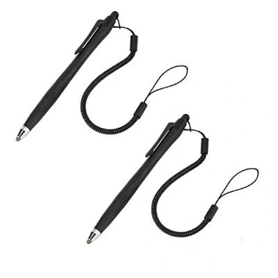 Immagine di Penne stilo capacitive touch screen universali, set da 2 pezzi di matite alta sensibilità e precisione con punta fine, penna digitale attiva per tablet cellulari