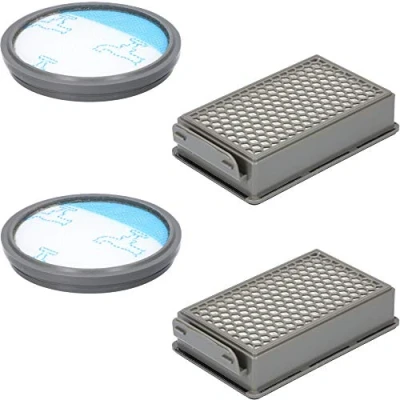Immagine di McFilter Set di filtri 2x adatto per Rowenta RO3731EA Compact Power Cyclonic aspirapolvere, contiene 4 cartuccia filtro, filtro rotondo, alternativa ZR005901