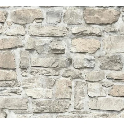 Immagine di A.S. Création Carta da parati Mattoni Elements tessuto non 10.05 m x 0.53 Grigio Beige Prodotto in Germania 363702 36370 2, 10,05 0,53