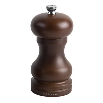 Immagine di Cole &amp; Mason HB0445PHO Forest Capstan Macina Sale, Legno Scuro, Precision+, Macinatura Regolabile, di Faggio Tinto, 120mm, Include 1 x Mulino