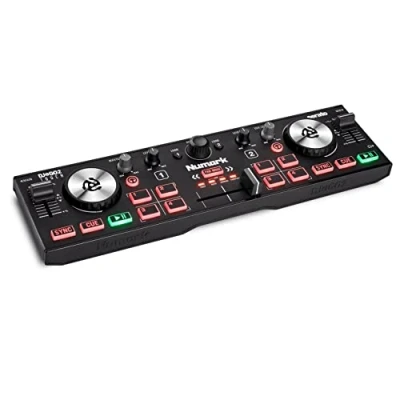 Immagine di Numark DJ2GO2 Touch Controller per DJ Compatta USB con 2 Deck Serato DJ, Mixer / Crossfader, Scheda Audio e Jog Wheel Capacitive Sensibili al Tocco