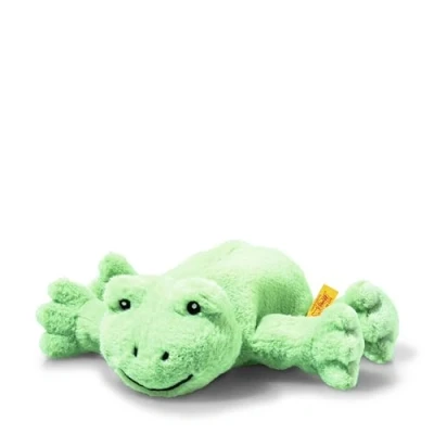 Immagine di Steiff Cappy Rana verde chiaro, 20 cm, Soft Cuddly Friends, morbido peluche per giocare e coccole, in la pelle delicata dei bambini, lavabile lavatrice