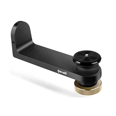 Immagine di Qwall Supporto da soffitto per proiettore, montaggio a parete proiettore full motion e staffa di basso profilo, angolo inclinazione ± 20, rotazione 360