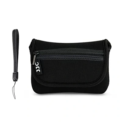 Immagine di JJC Custodia per fotocamera compatta in neoprene con cinghia da polso Sony RX100 III IV V VA VI VII Z V1 Ricoh GR IIIx II Canon G7X Mark Olympus TG 5 4 3 (Nero)