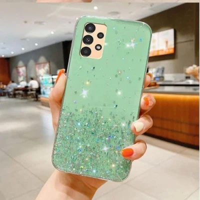 Immagine di Custodia Compatibile con Samsung Galaxy A33 5G Cover Trasparente Brillantini Stellari Sottile Antiurto in TPU