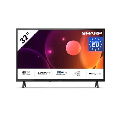 Immagine di Sharp 32FA2E TV 32&quot; LED HD, DVB T/T2/C/S/S2, 3 porte HDMI, 2 USB, Dolby Audio