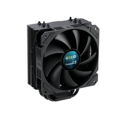 Immagine di Gelid Solutions Tranquillo 5 Rev. 2 Dissipatore con 4 Heatpipes Ventola PWM 120mm Compatibile Intel e AMD RPM 1600 TDP 150W Nero