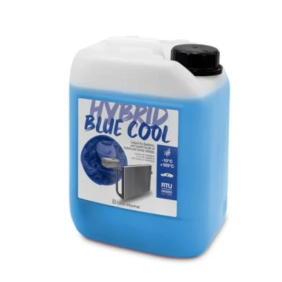 Immagine di ErrecHome Hybrid Blue Cool, Liquido Radiatore per Auto Ibride ed Elettriche 10C/+103C, antigelo con pacchetto inibitore OAT fosfati, Pronto all’uso, 5 Litri