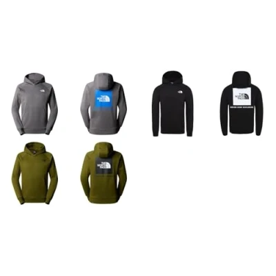 Immagine di The North Face Raglan Redbox Felpa con Cappuccio, Perla affumicata, XXL Uomo